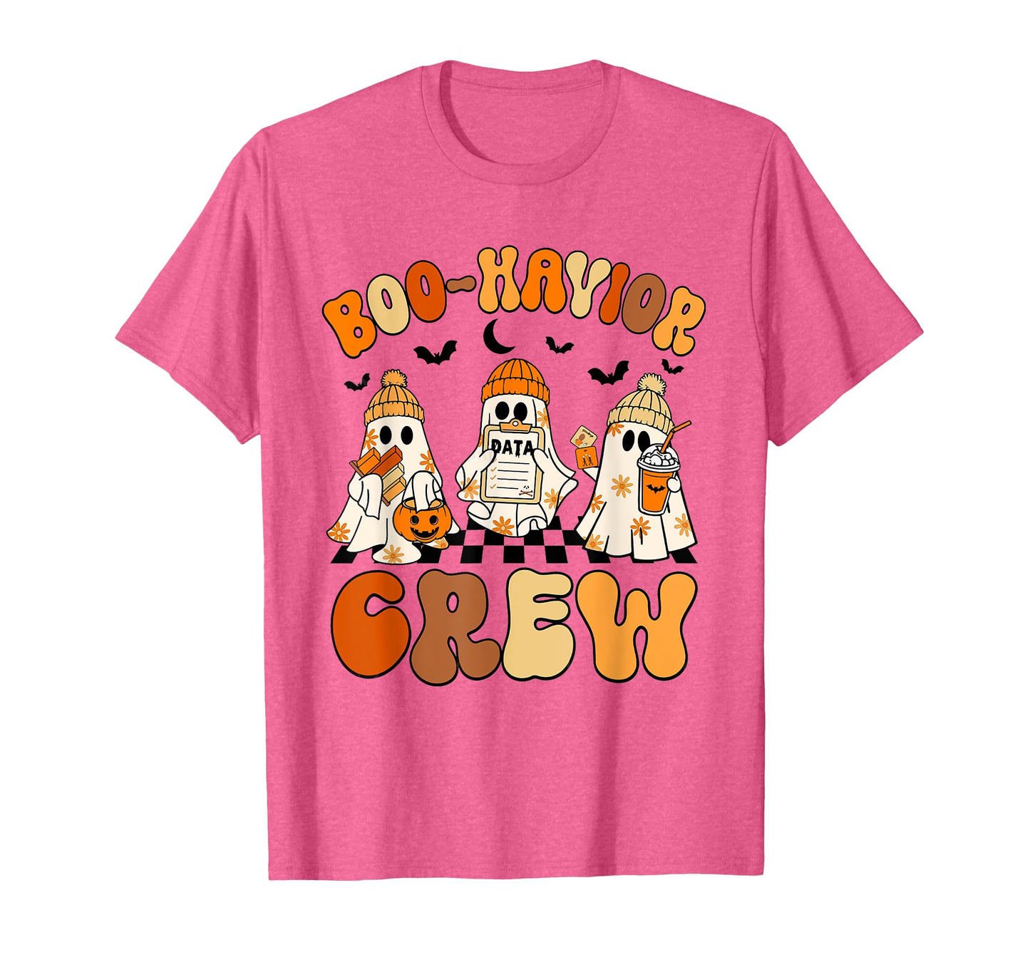 Retro Boo-Havior Crew Behavior Analyst Halloween ABA RBT T-Shirt