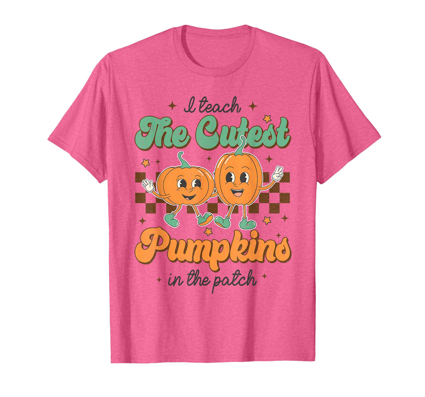 I Teach The Cutest Pumpkins In The Patch Retro Fall T-Shirt