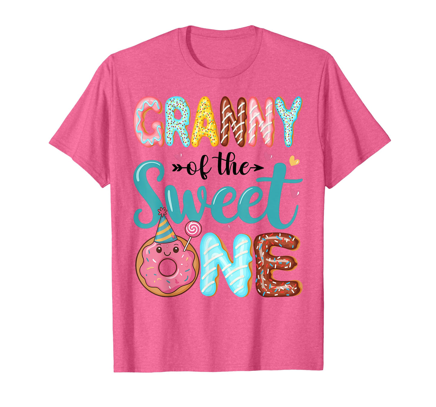 Granny Of The Sweet One 1st Birthday Girl Donut Party T-Shirt