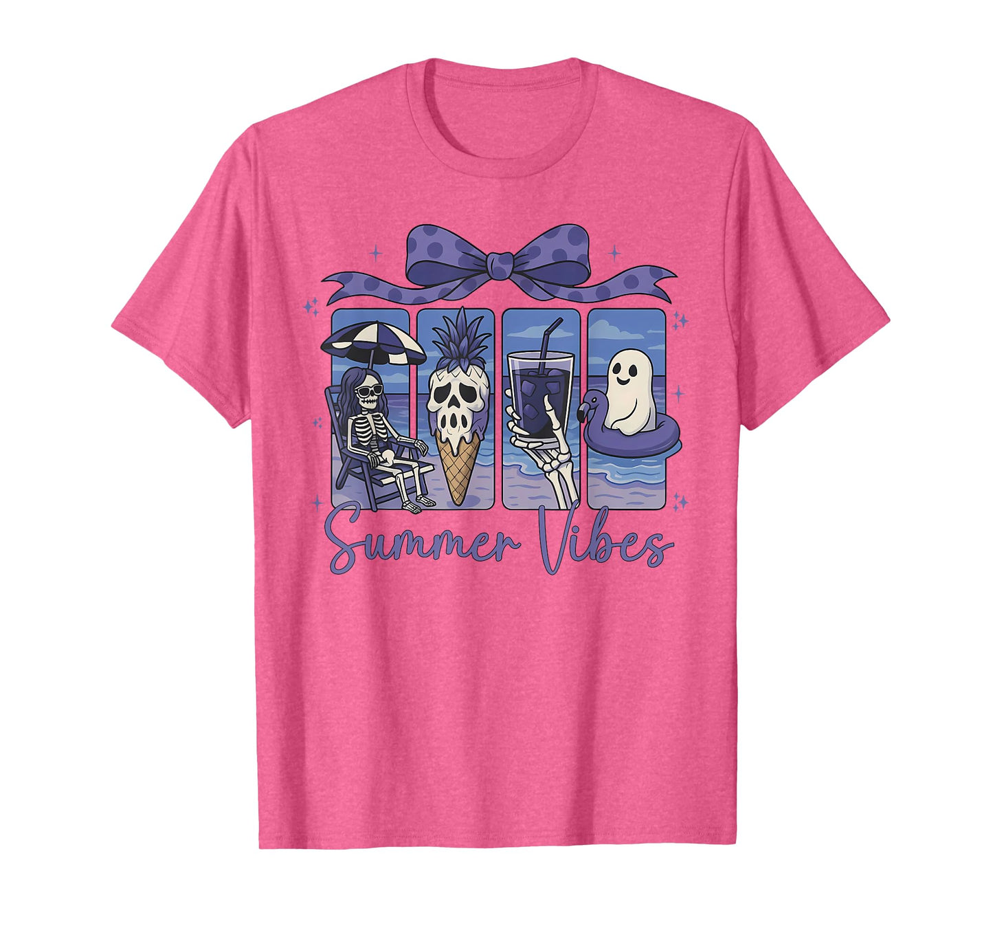 Summer Vibes Summerween Ghost Summer Halloween T-Shirt