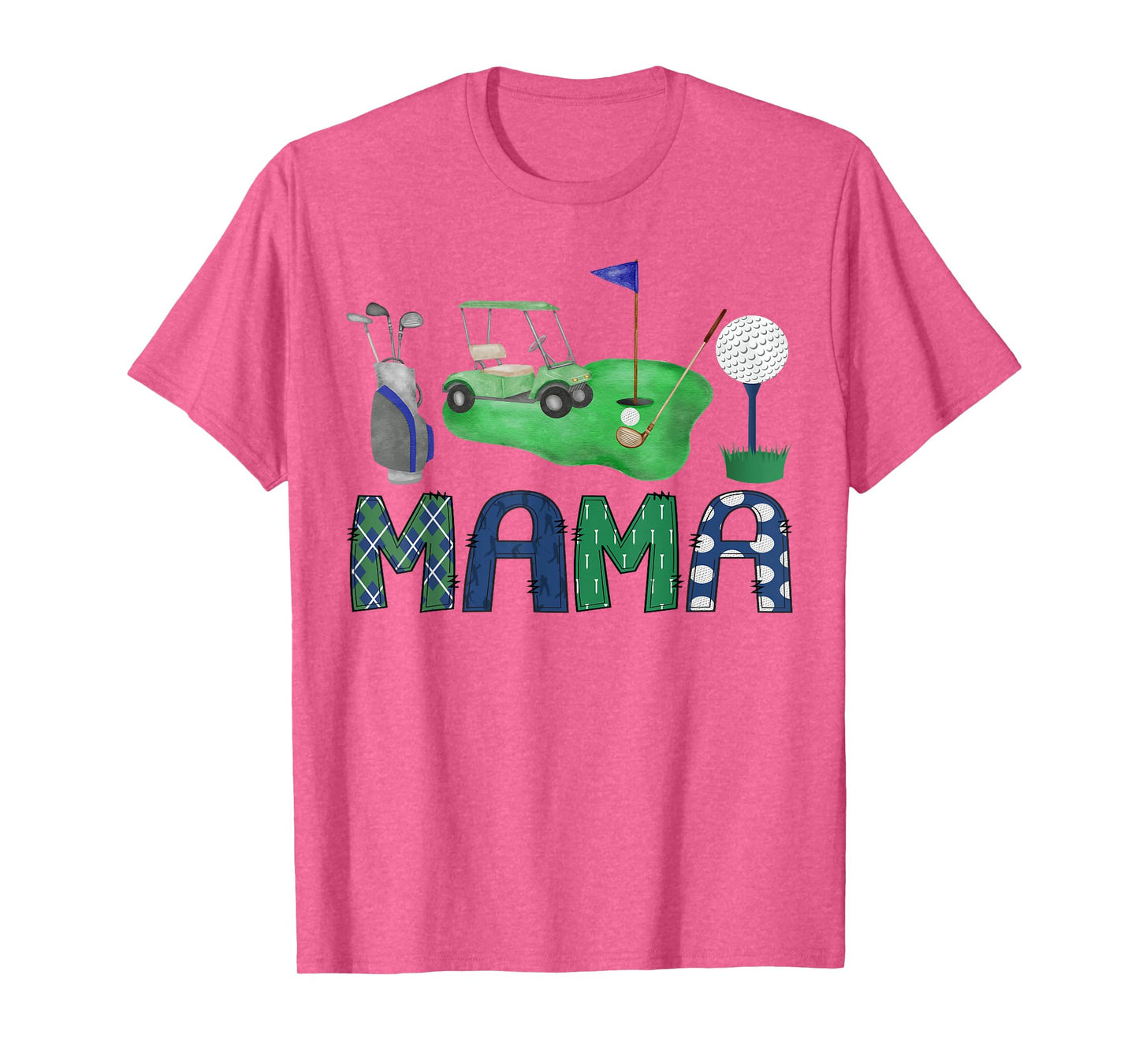 Mama Of The Birthday Boy Hole in One Golf Sport Matching T-Shirt