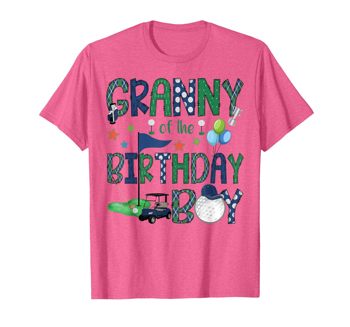 Granny Of The Birthday Boy Hole In One Golf Lover T-Shirt