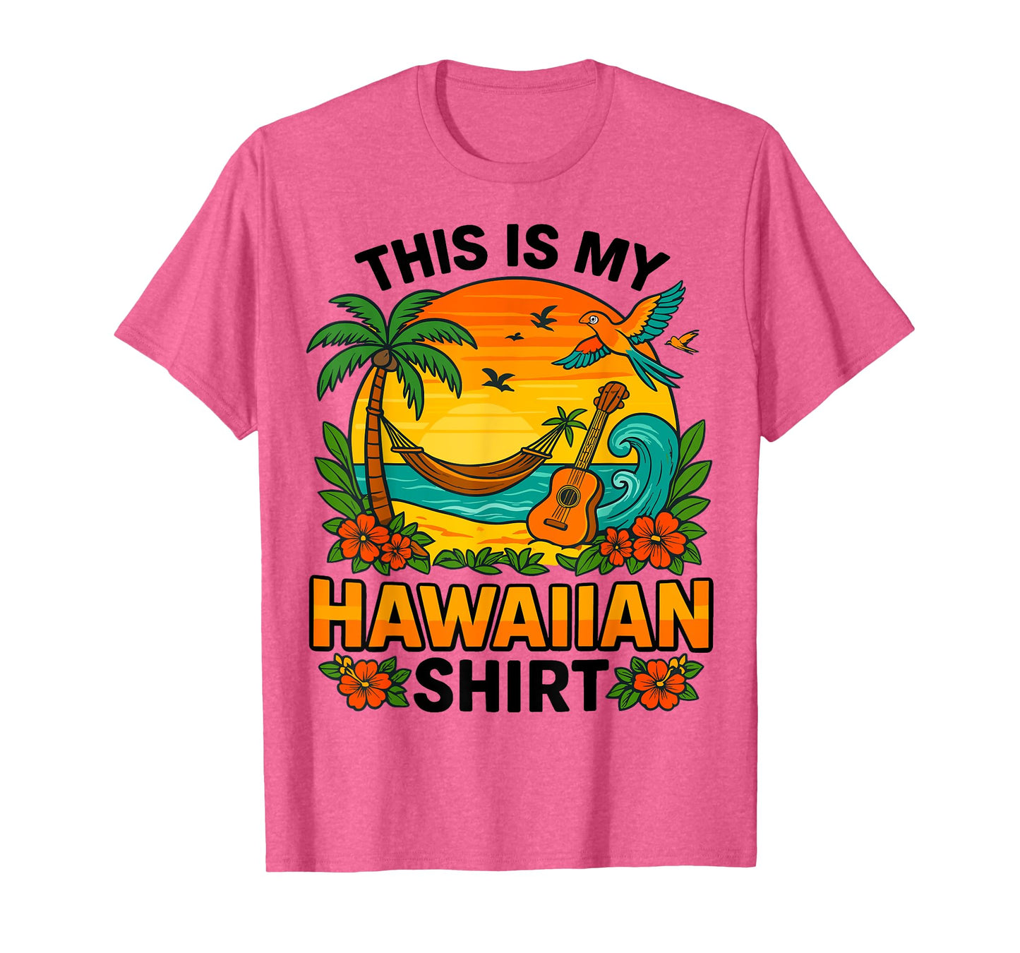 Tropical Luau Costume Party Hawaii This Is My Hawaiian T-Shirt