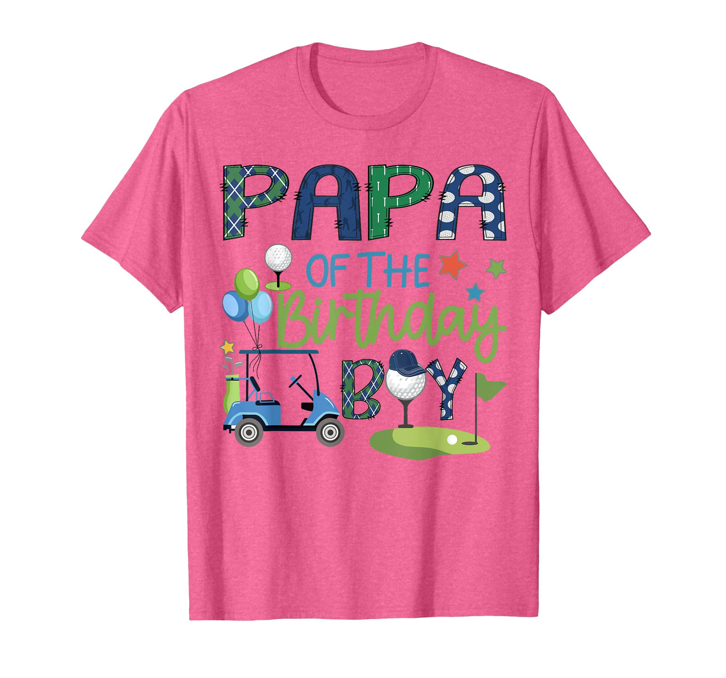 Papa Of The Birthday Boy Hole in One Golf Sport T-Shirt