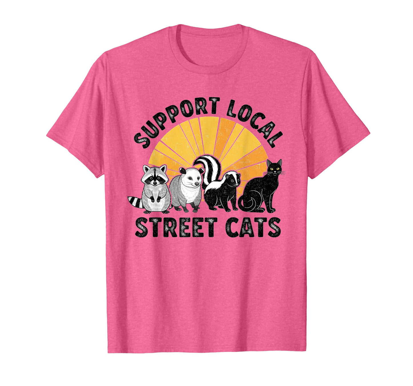 Support Local Street Cats Team Trash Opossum Raccoon Rat T-Shirt