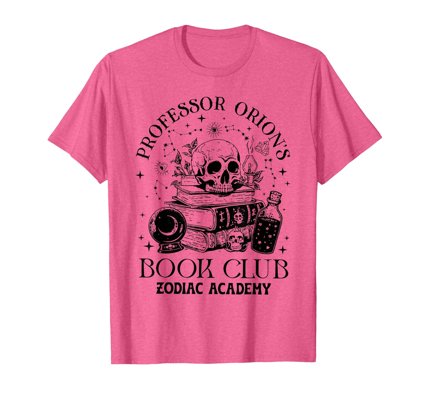Professor Orions Book Club Halloween Skull Book Lover Womens T-Shirt