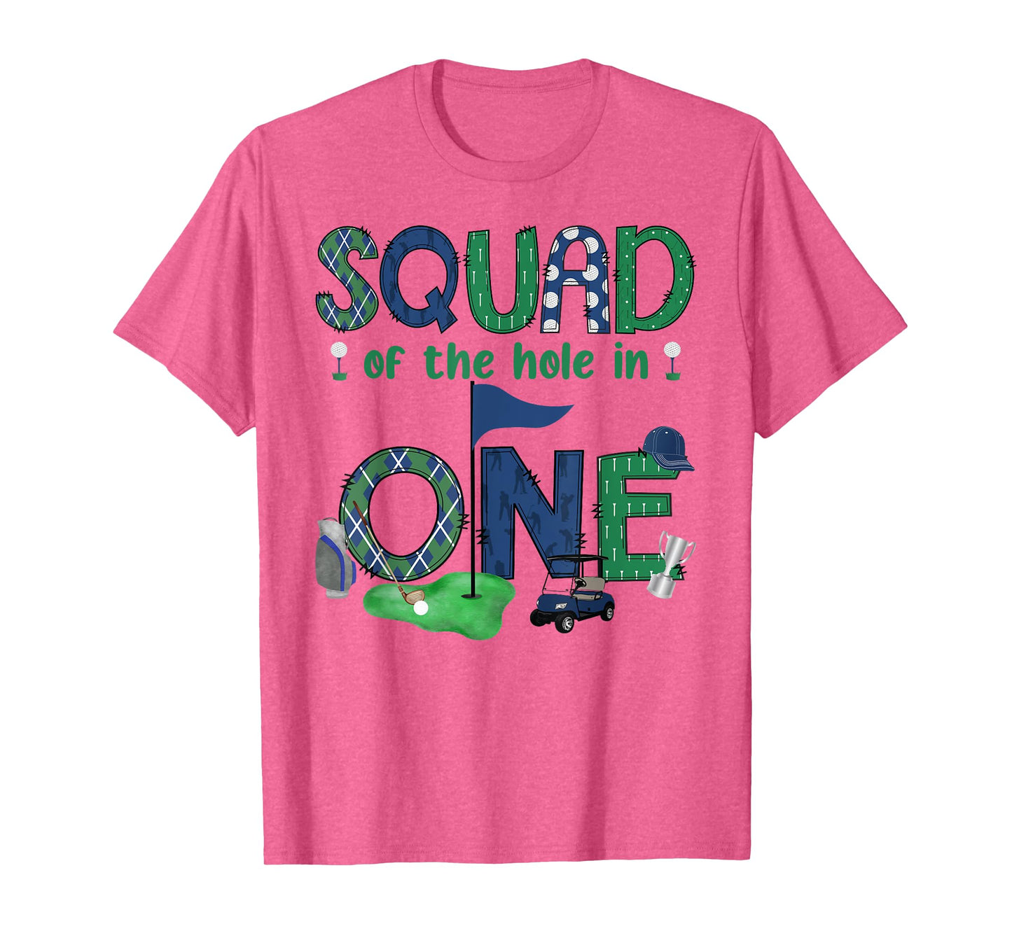 Squad Of The Hole In One 1St Birthday Boy Golf Lover T-Shirt