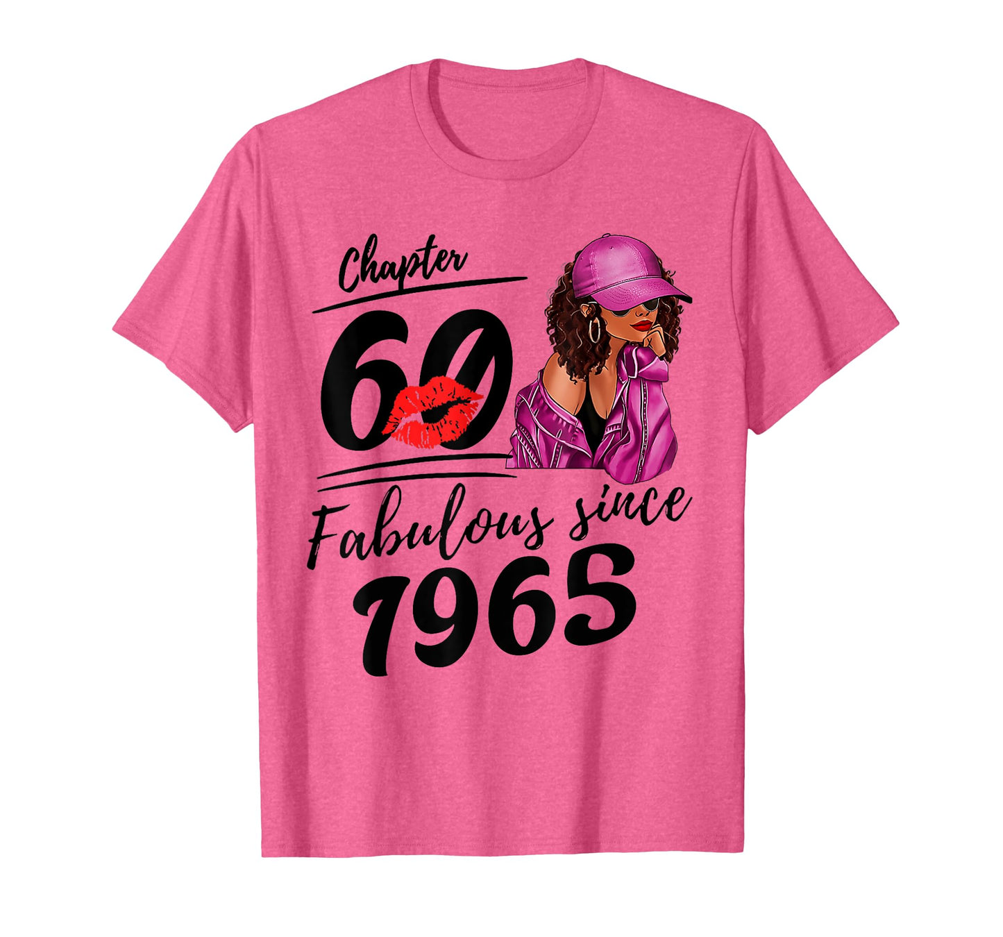 Chapter 60 Fabulous Since 1965 Black Women 60th Birthday T-Shirt