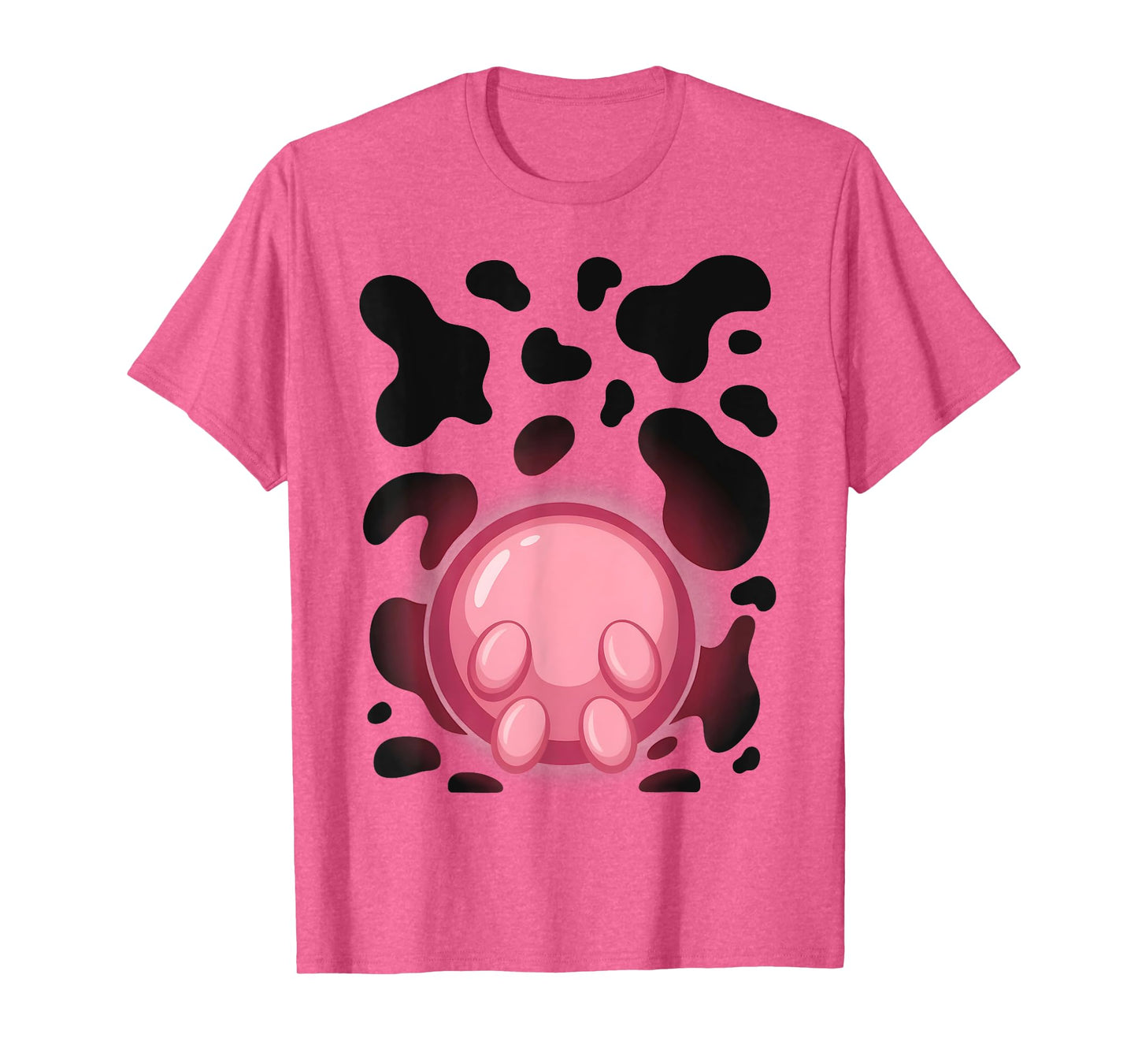 Cow Udder Pattern Funny Lazy Easy Halloween Costume T-Shirt
