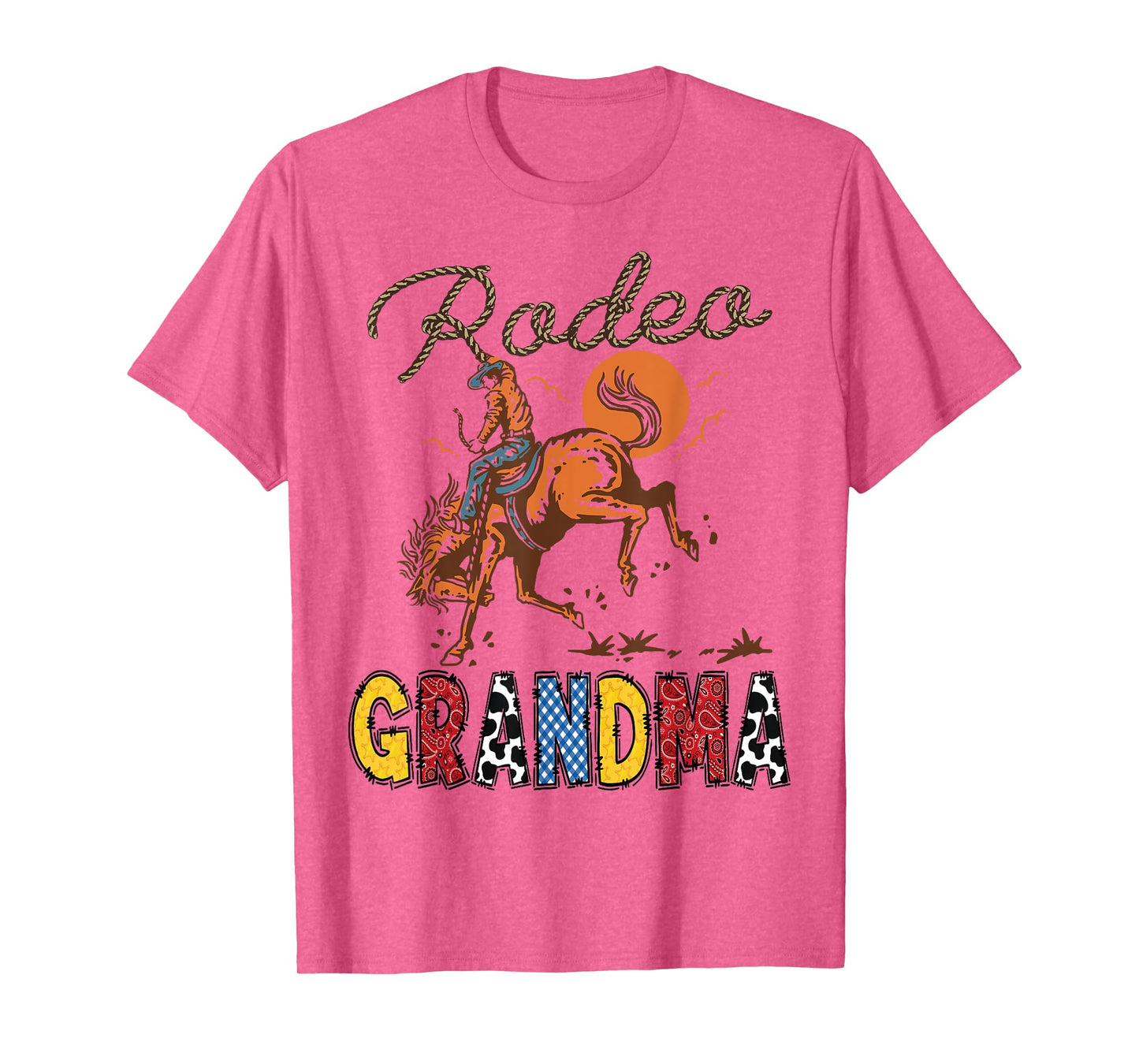 Rodeo Grandma Cowboy Cowgirl Birthday Matching Family T-Shirt