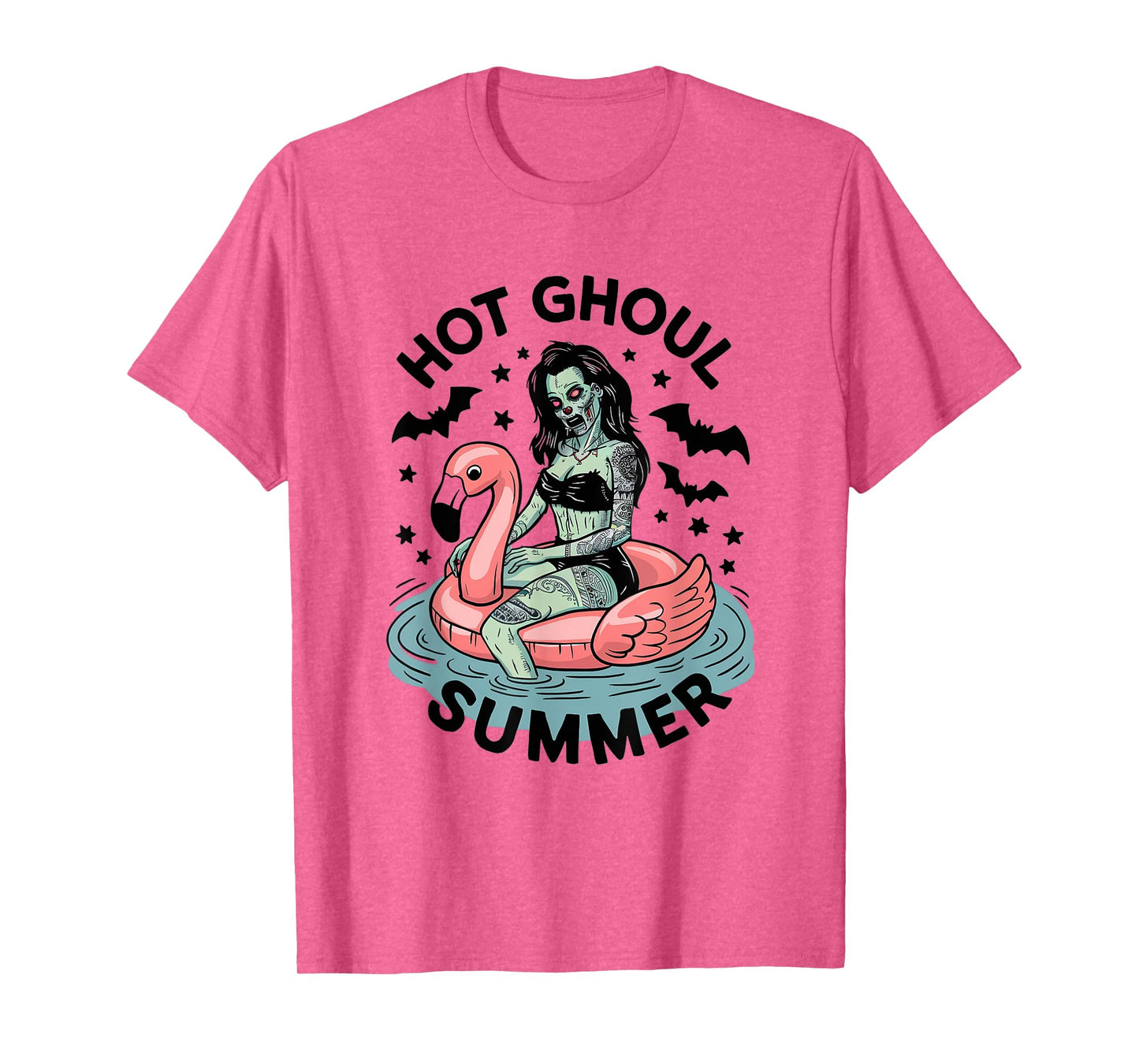 Hot Ghoul Summer Funny Zombie Gothic Spooky Retro Halloween T-Shirt