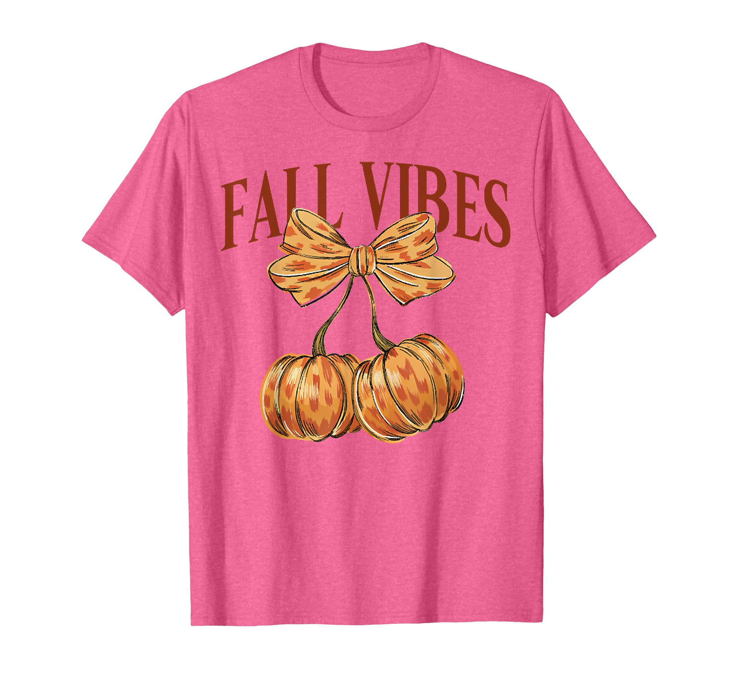 Coquette Fall Vibes Brushstroke Pumpkin T-Shirt