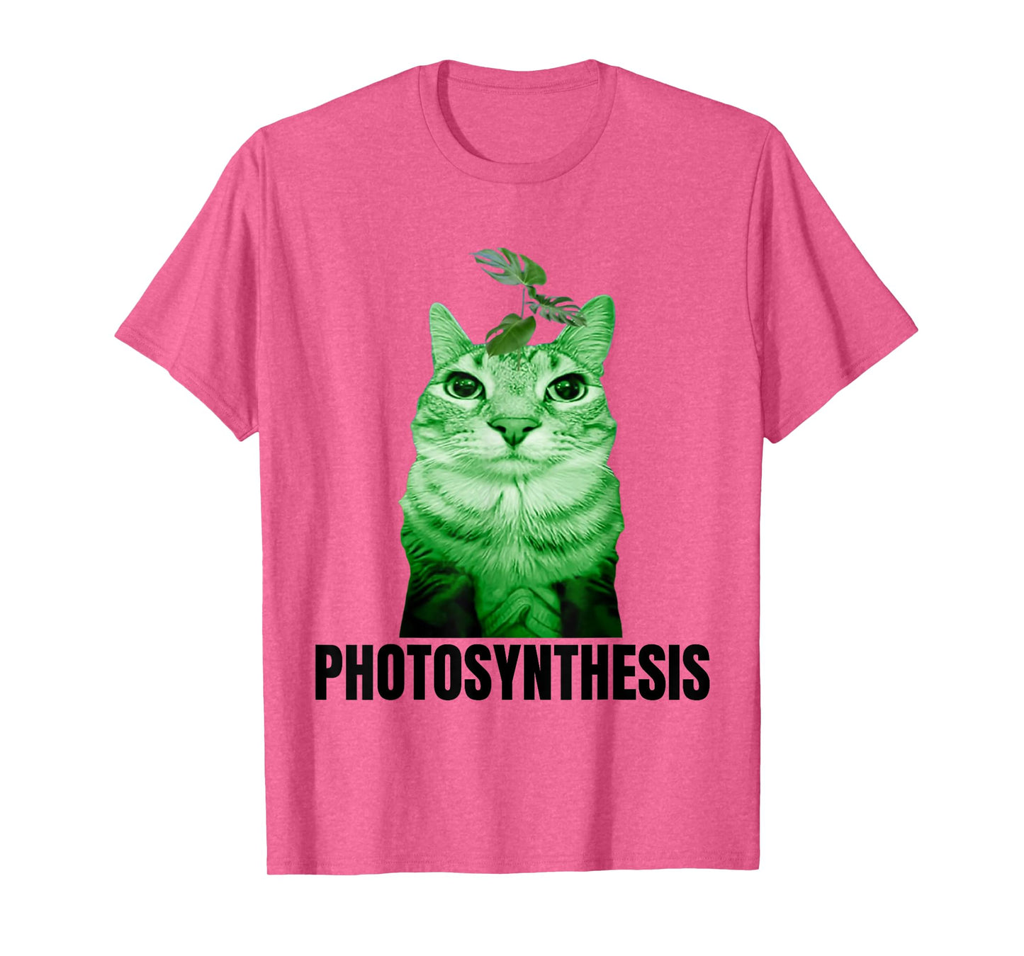 funny photosythesis plant cat meme gen z brainrot humor T-Shirt for Men Women