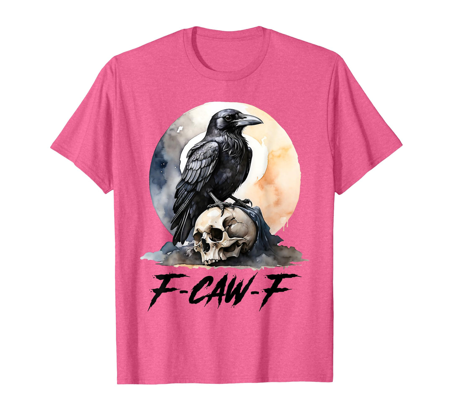 Black Crow F-Caw-F Gothic Dark Bird T-Shirt