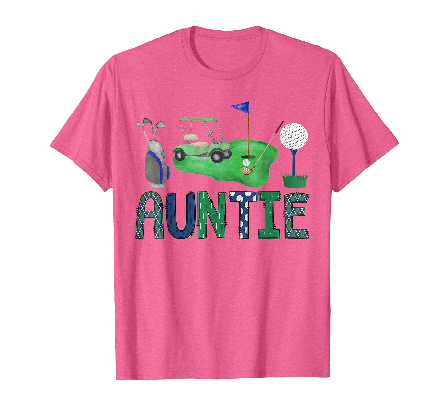 Auntie Of The Birthday Boy Hole in One Golf Sport Matching T-Shirt