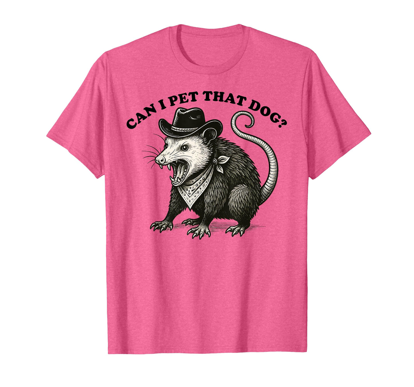 Can I Pet That Dog Meme Animal Lover Funny Opossum Men Women Kids T-Shirt