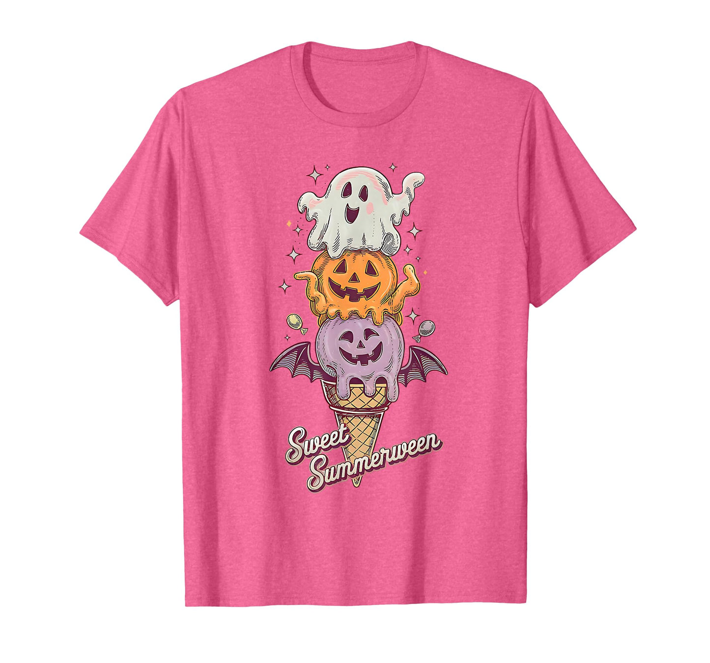 Ice Cream Summer Popsicle Halloween Sweet Summerween T-Shirt