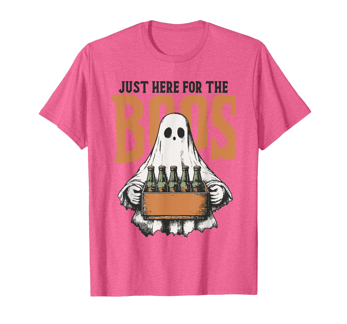 Just Here For The Boos Funny Halloween Ghost Beer Lover T-Shirt
