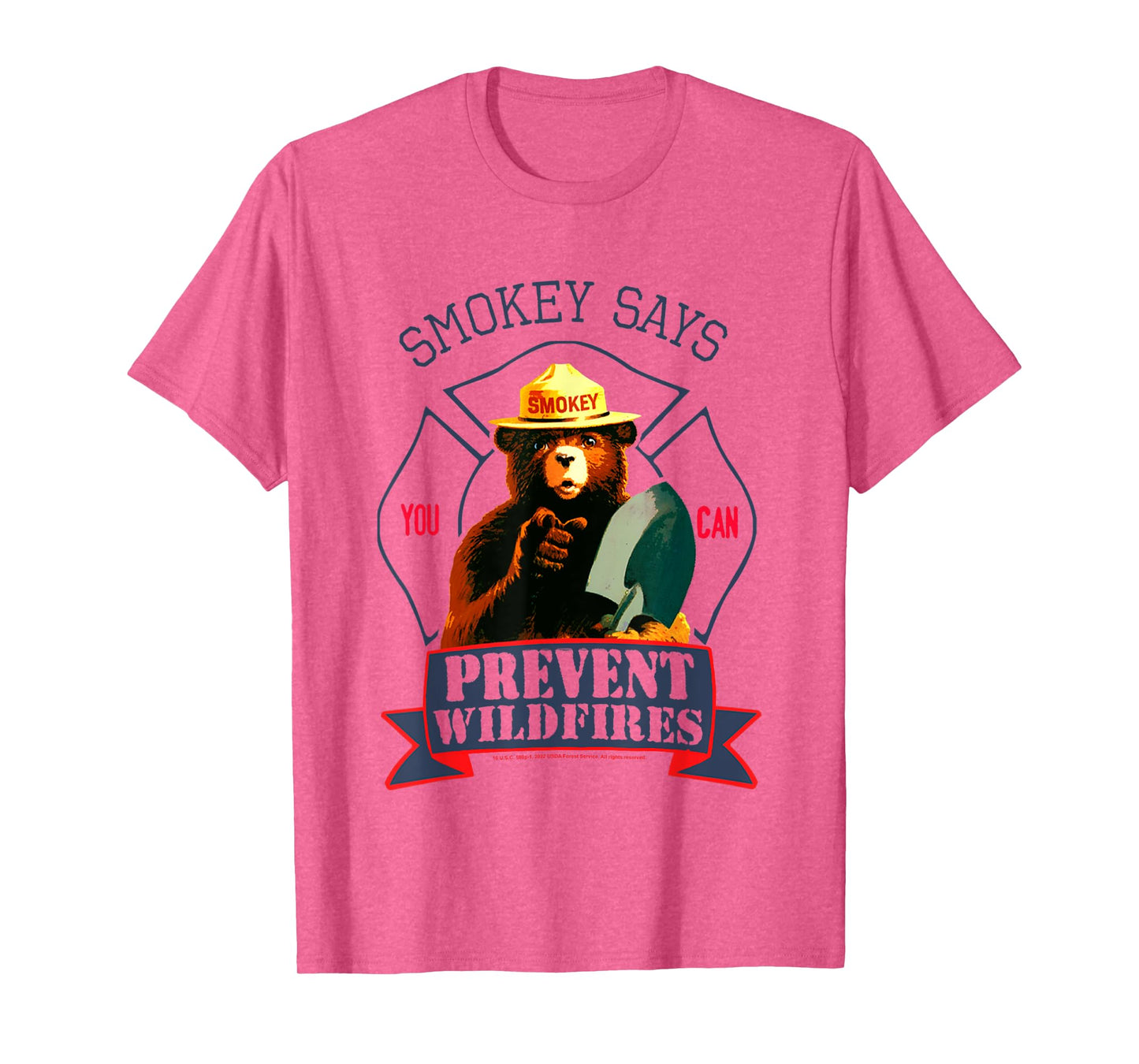 Smokey Bear You Can Prevent Forest Fires Vintage Badge T-Shirt