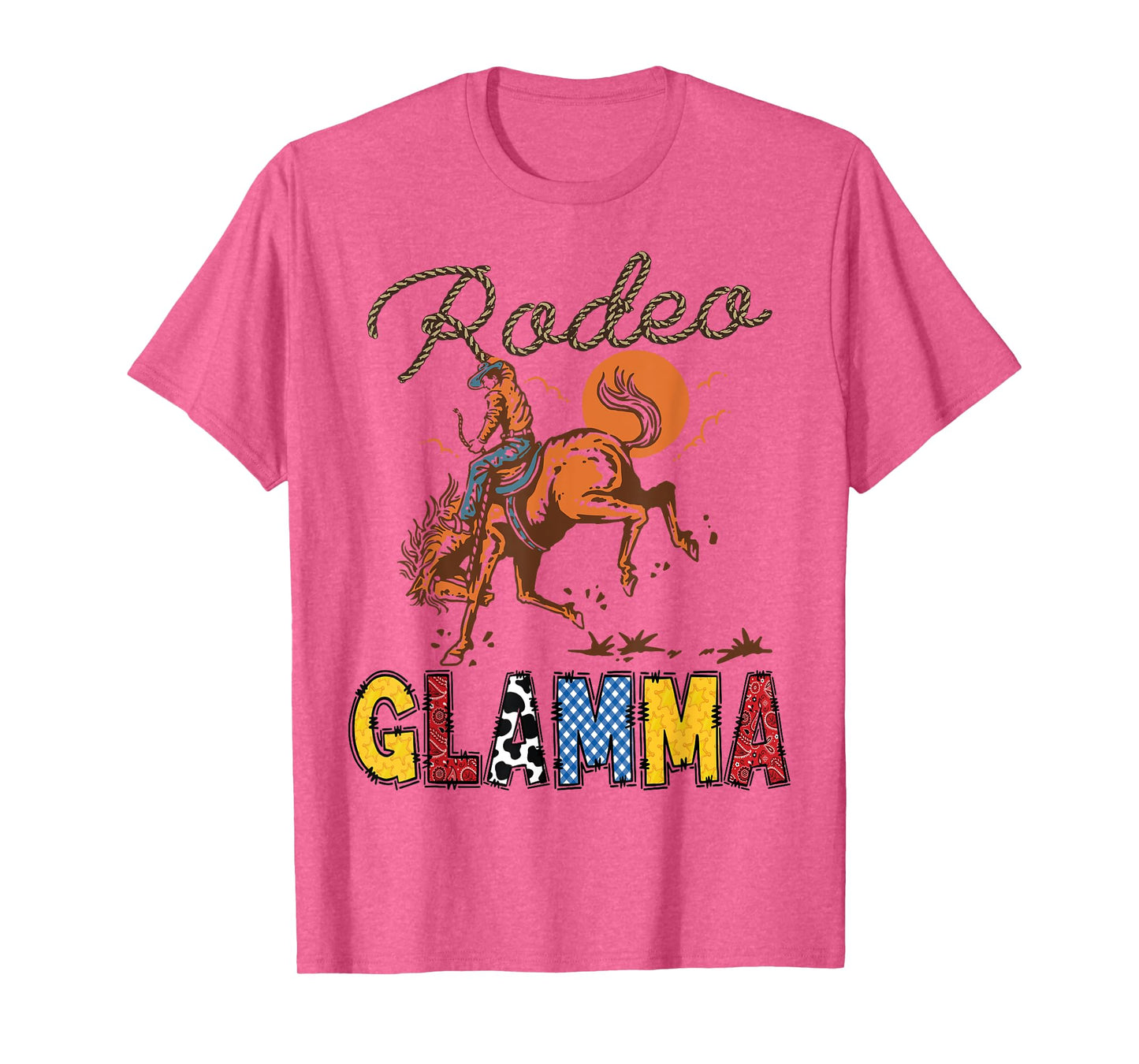 Rodeo Glamma Cowboy Cowgirl Birthday Matching Family T-Shirt