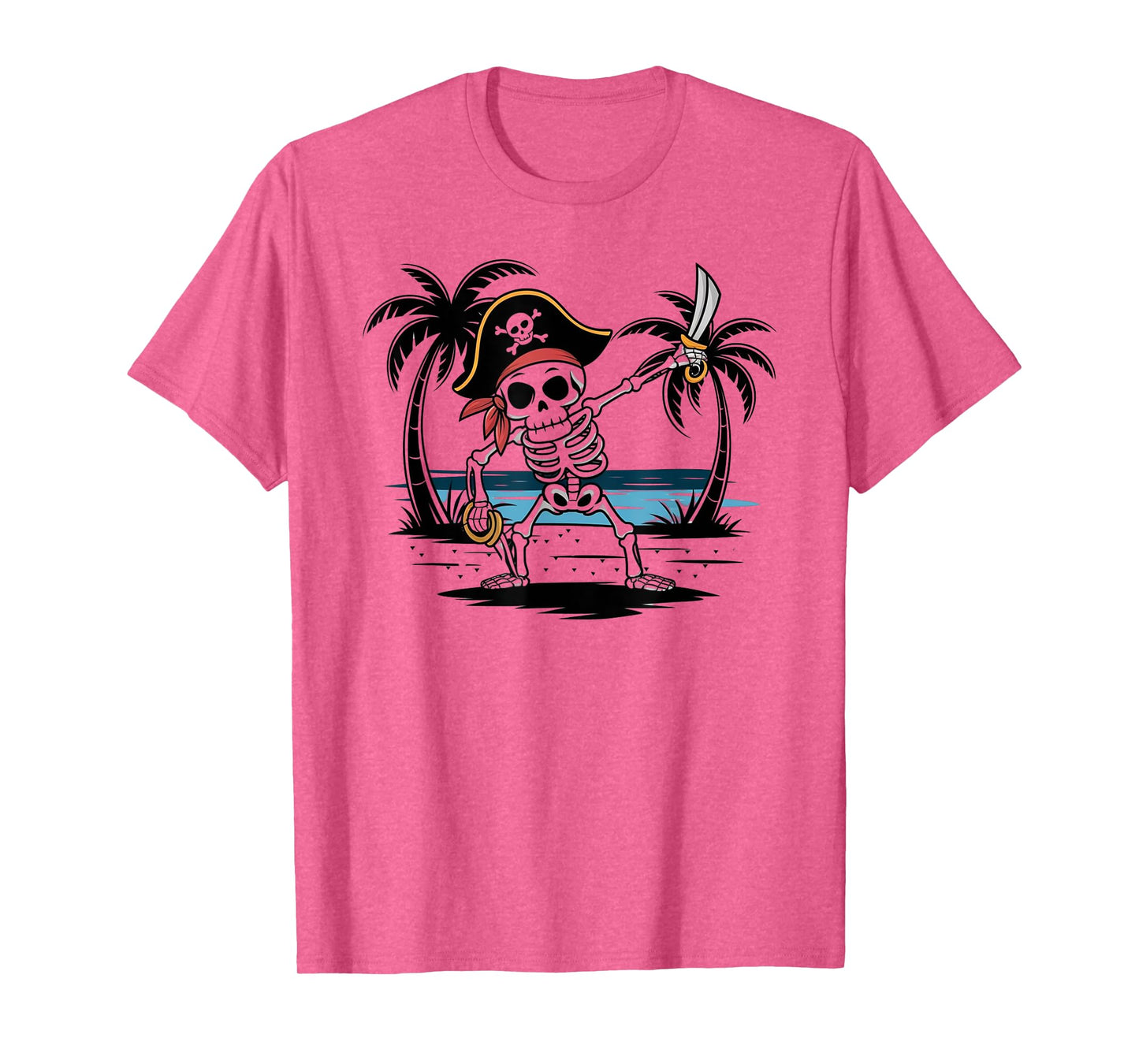 Pirate Dabbing Skeleton Pirate Lover for Kids Tee T-Shirt
