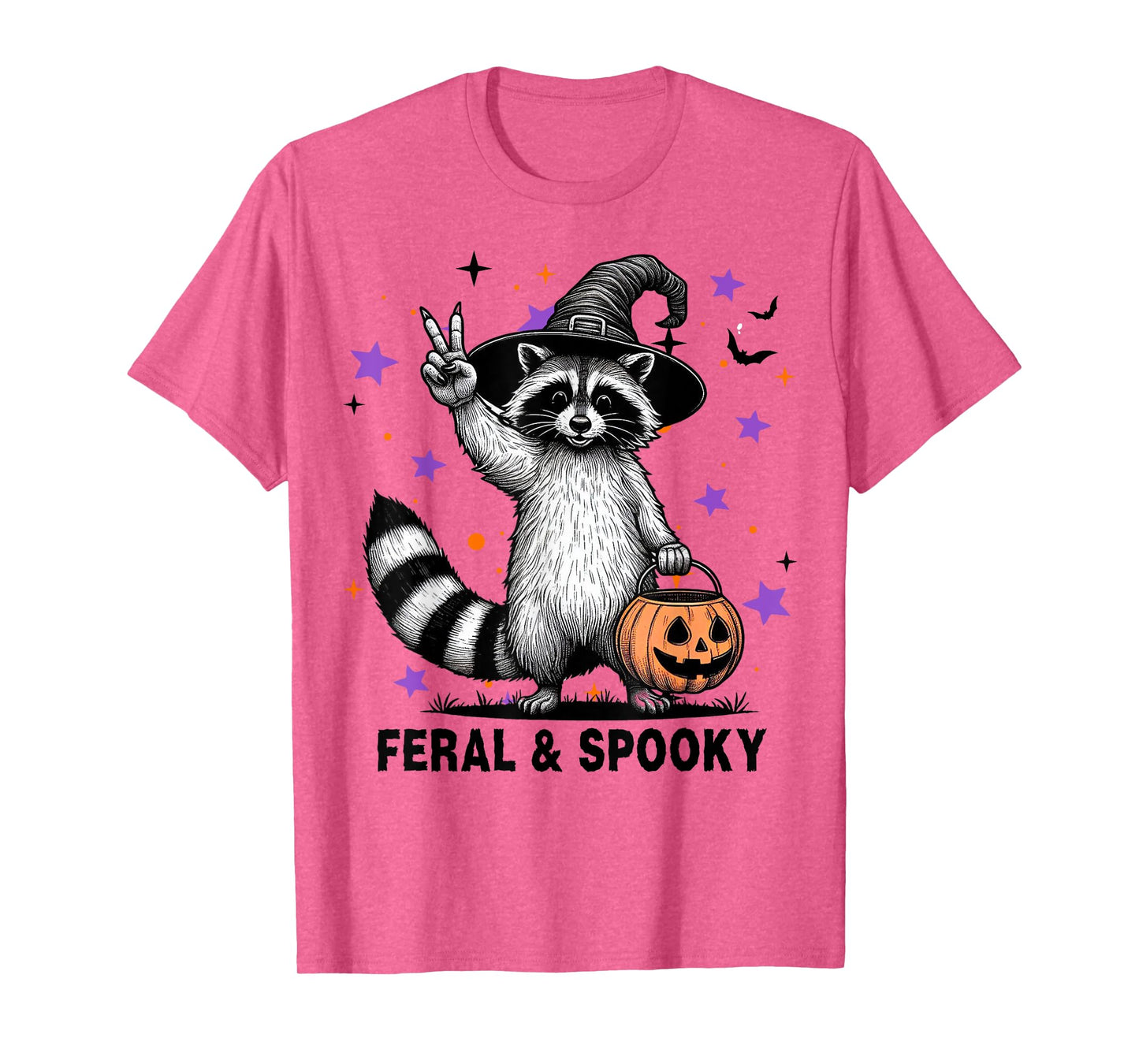 Feral & Spooky Funny Creepy Raccoon Feral & Spooky Hallowen T-Shirt