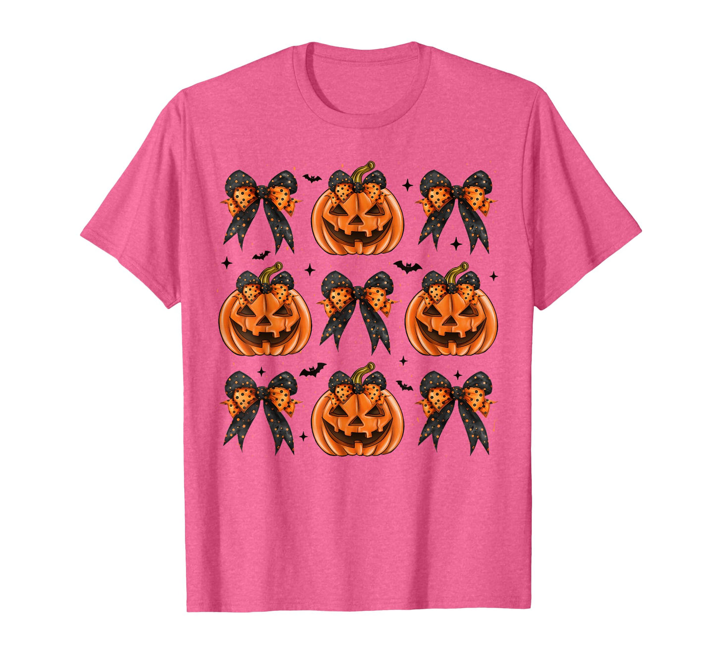 Halloween Coquette Bow Pumpkin Spooky Women Girl Costume T-Shirt