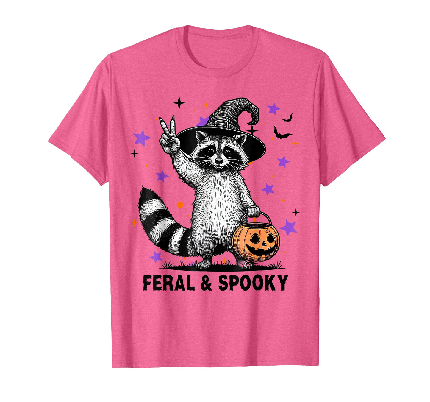 Feral & Spooky Funny Creepy Raccoon Feral & Spooky Hallowen T-Shirt
