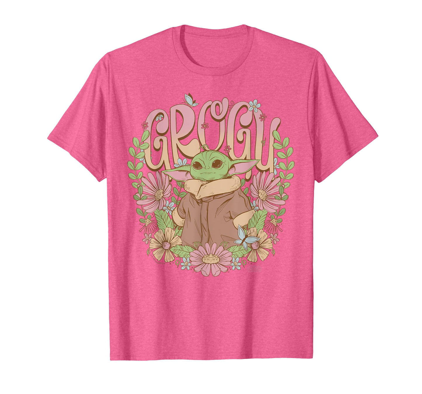 Star Wars - The Mandalorian Grogu Floral T-Shirt