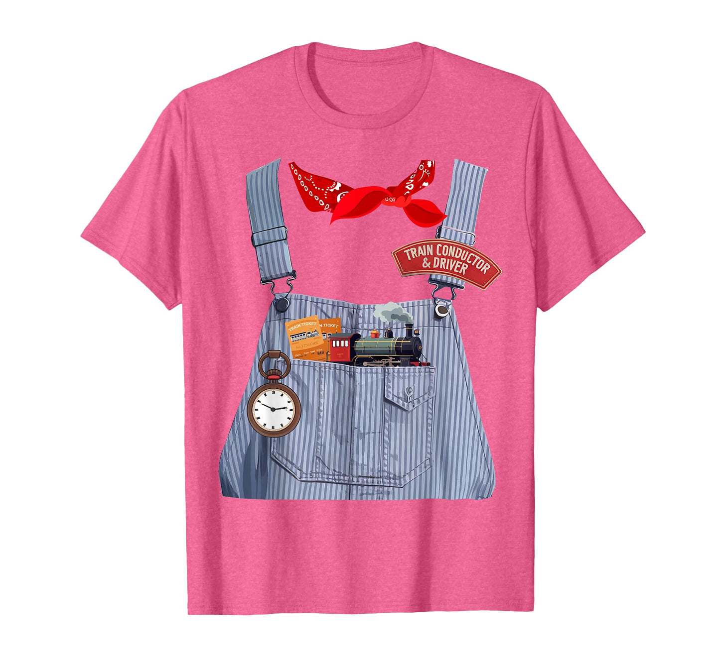 Model Railway Train Driver Costume Idea Kids Train Conductor T-Shirt