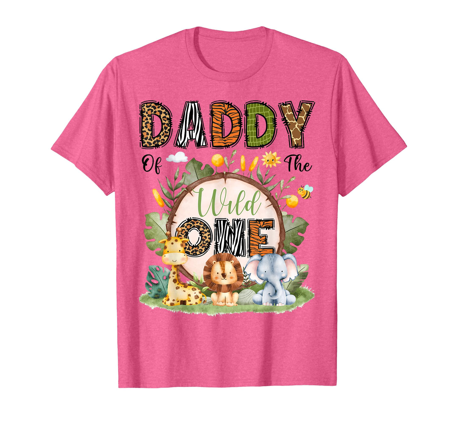 Daddy Of The Wild One 1St Birthday Boy Safari Jungle T-Shirt
