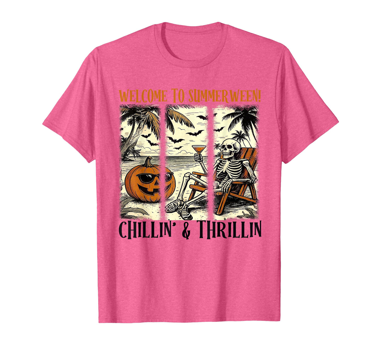 Skulll Summer, Welcome To Summerween, Skeleton Summerween T-Shirt