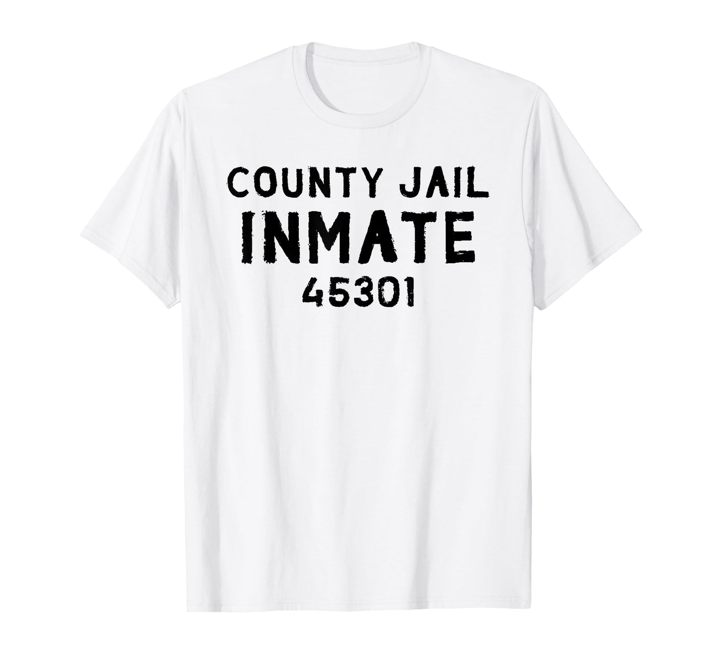 County Jail Inmate Numbers - Funny Halloween Costume T-Shirt