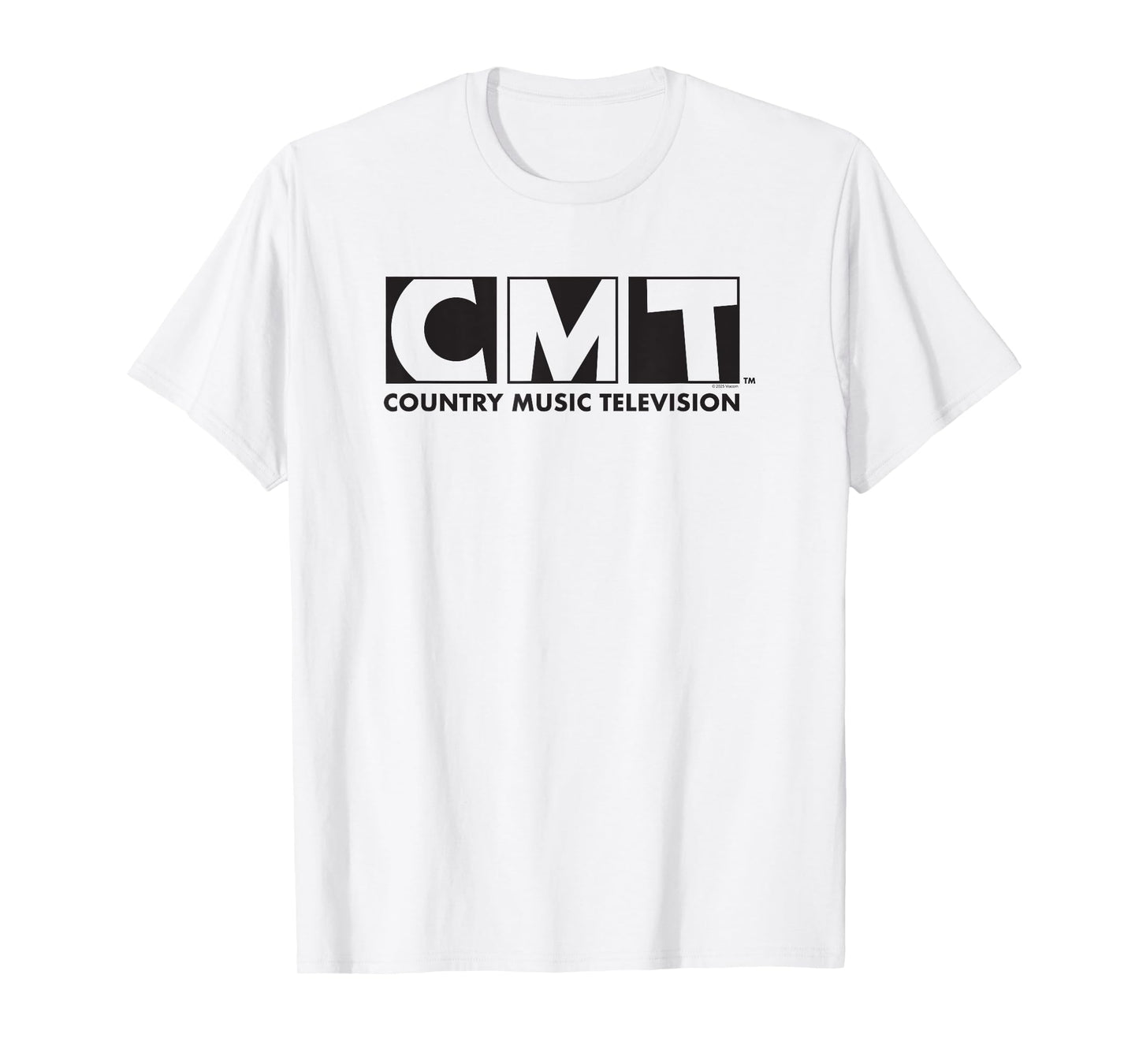 CMT Country Music Television Classic Black Letter Logo T-Shirt