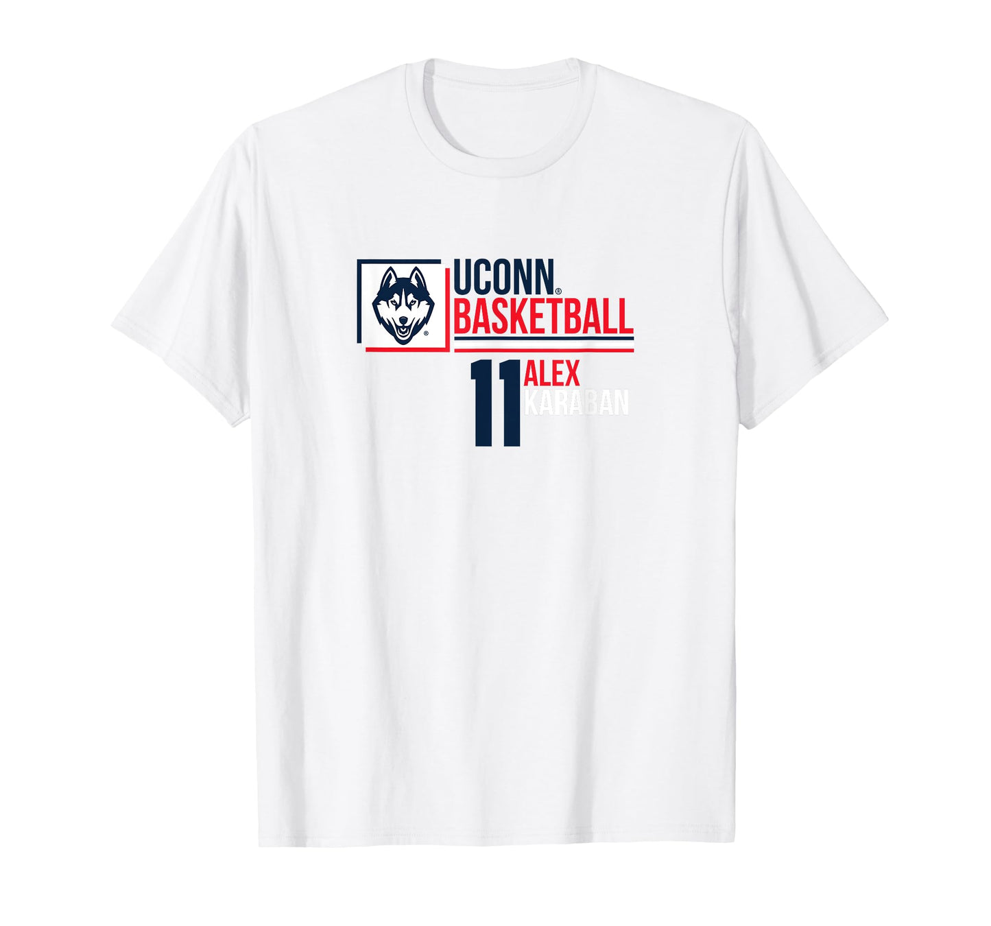 UConn Basketball: Alex Karaban 11 T-Shirt