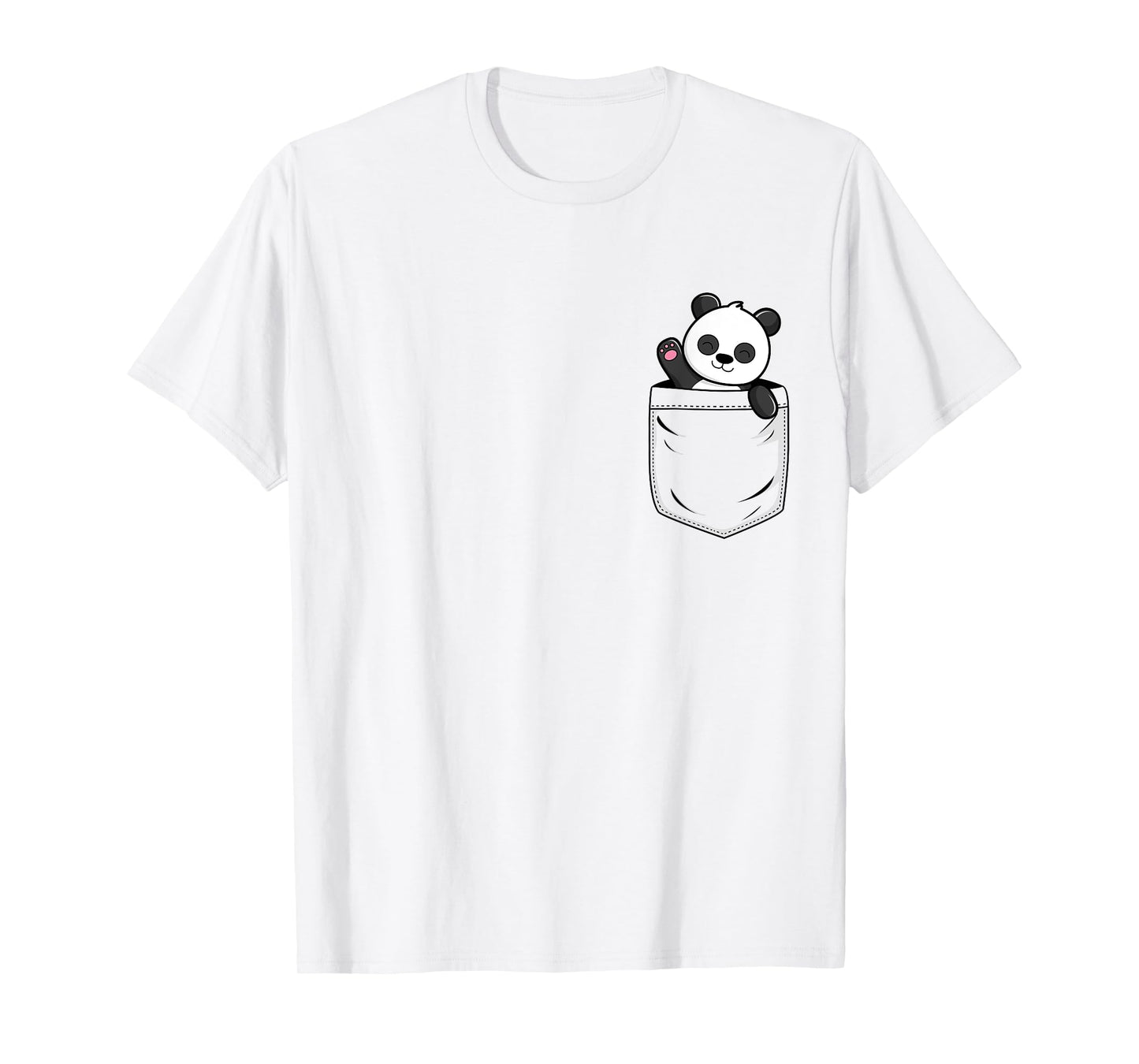 Panda Lovers Cute Funny Panda In Pocket T-Shirt