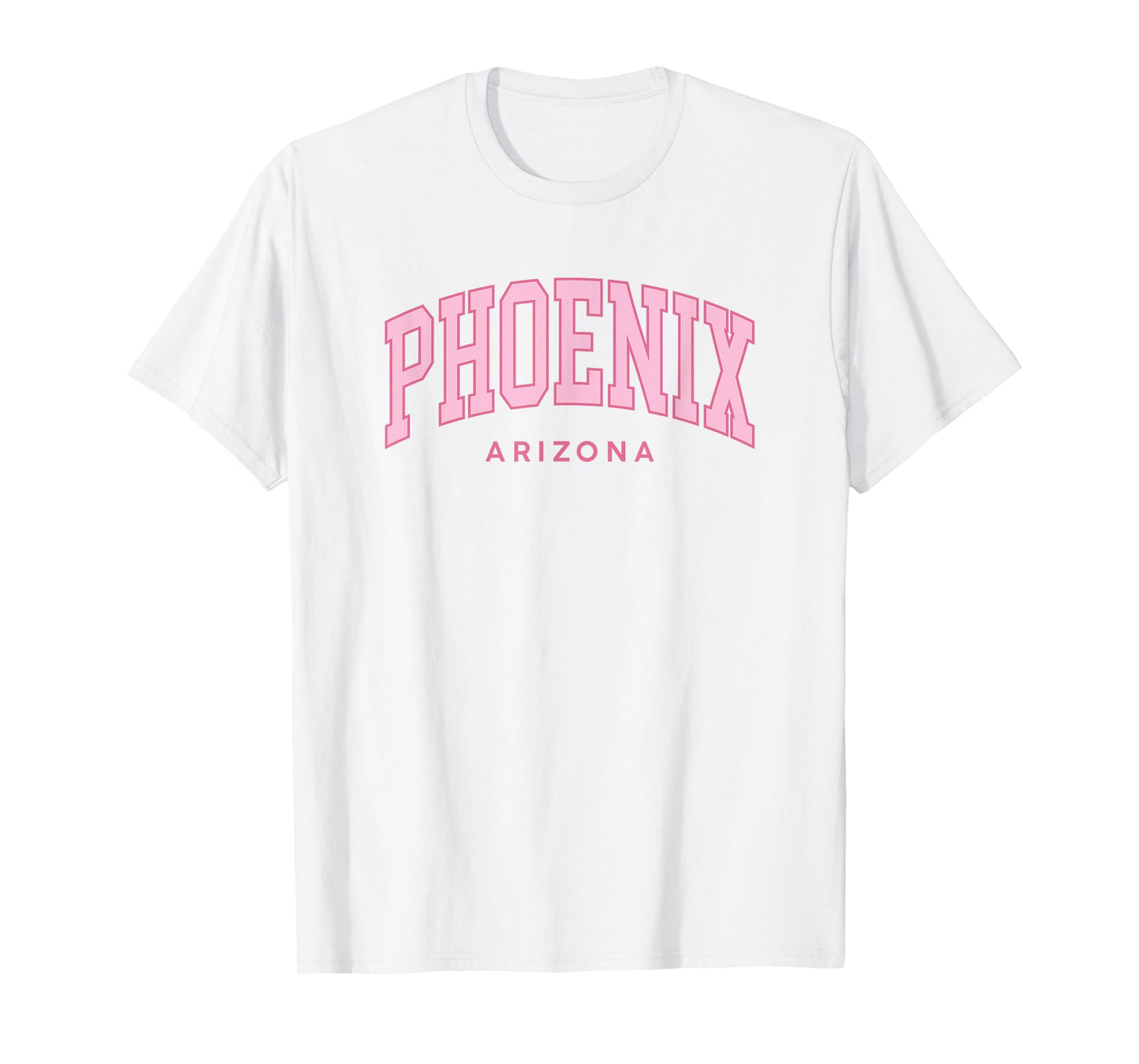 Phoenix Retro Preppy Throwback Womens Girls Arizona Pink T-Shirt