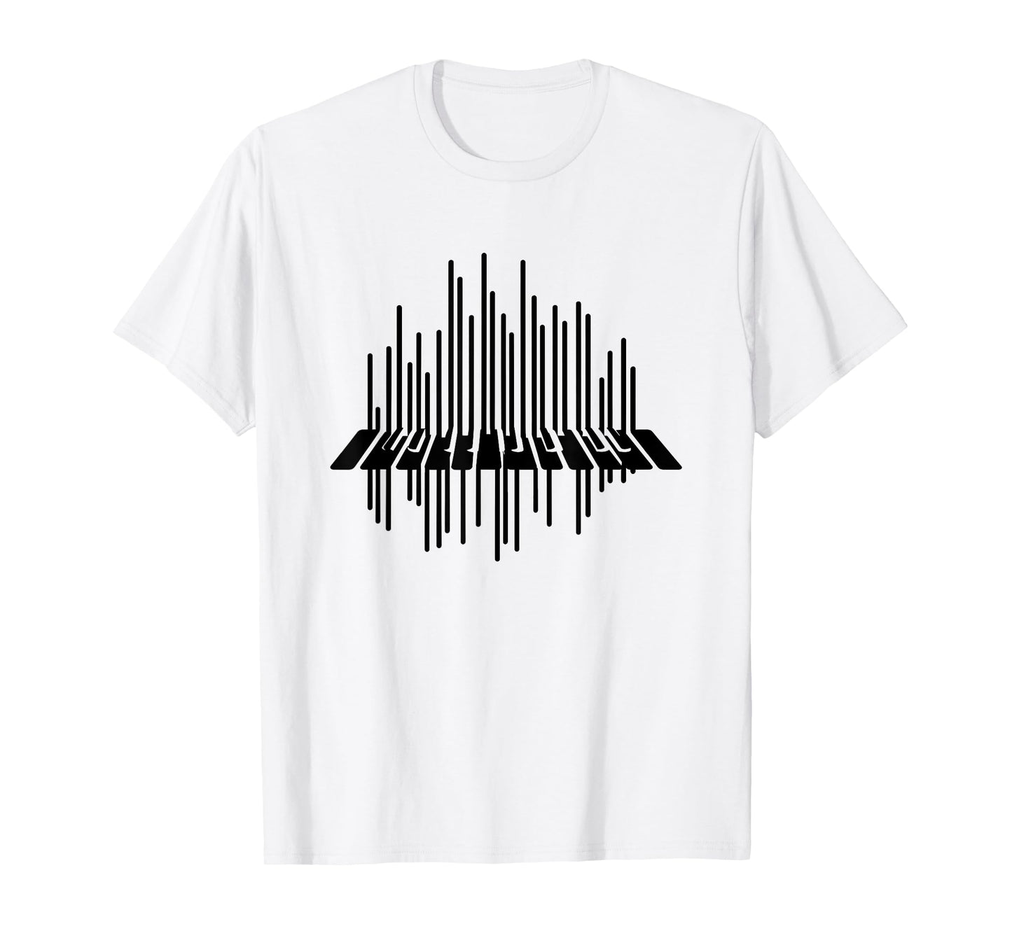 Piano Keys Sketch Piano Practice Pianist T-Shirt