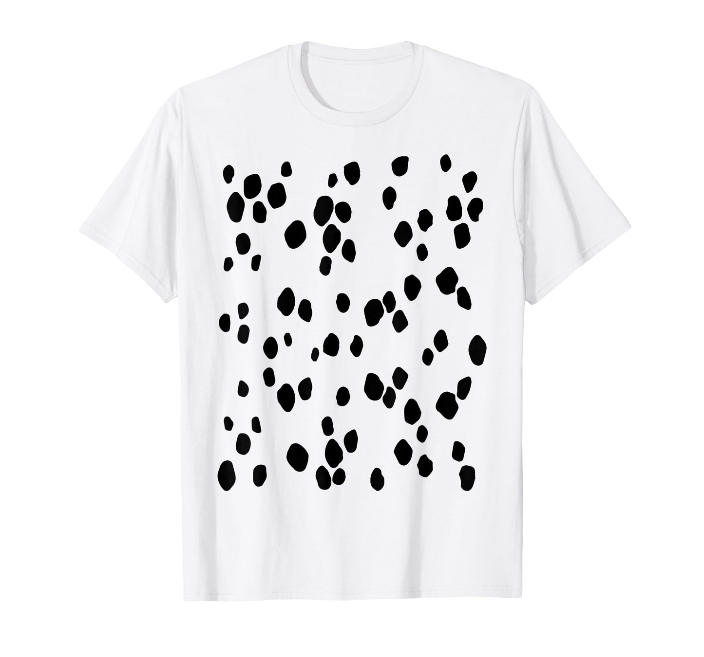 Dalmatian dog spots pattern for lazy halloween costume Men Women Kids T-Shirt