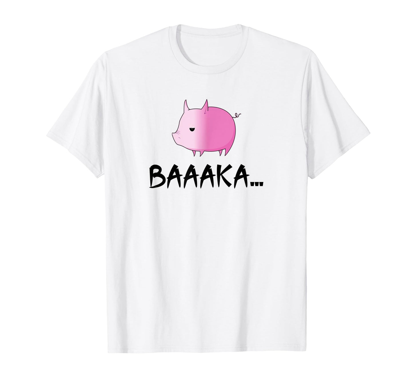 Cute Japanese Anime Pig Baka T-Shirt T-Shirt