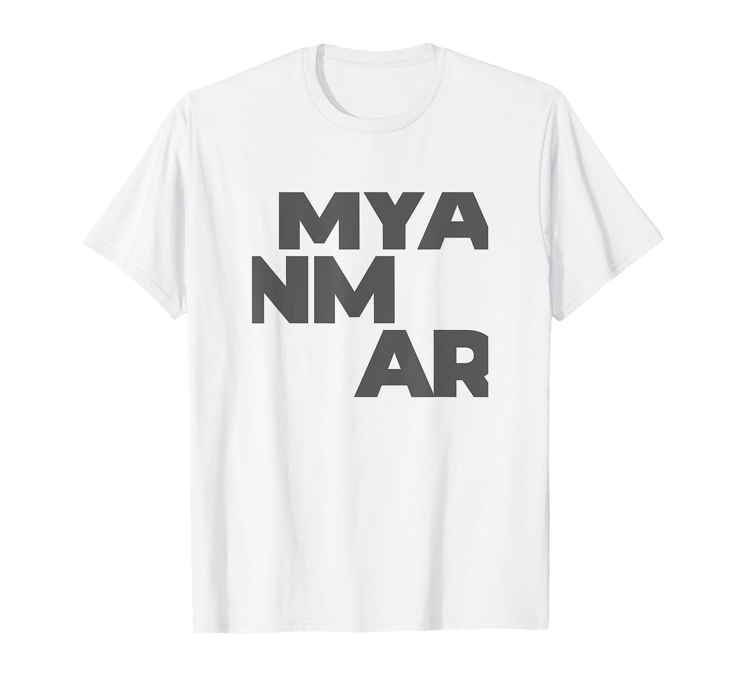 Myanmar Large Text T-Shirt