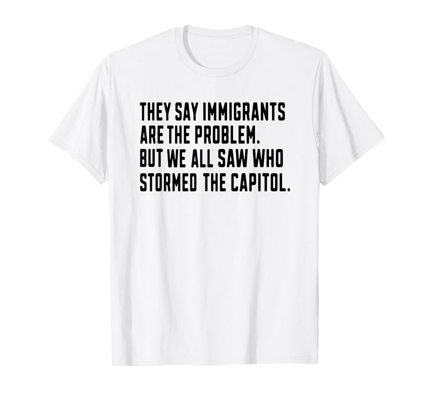 They Say Immigrants Are The Problem But We All Saw Stormed T-Shirt