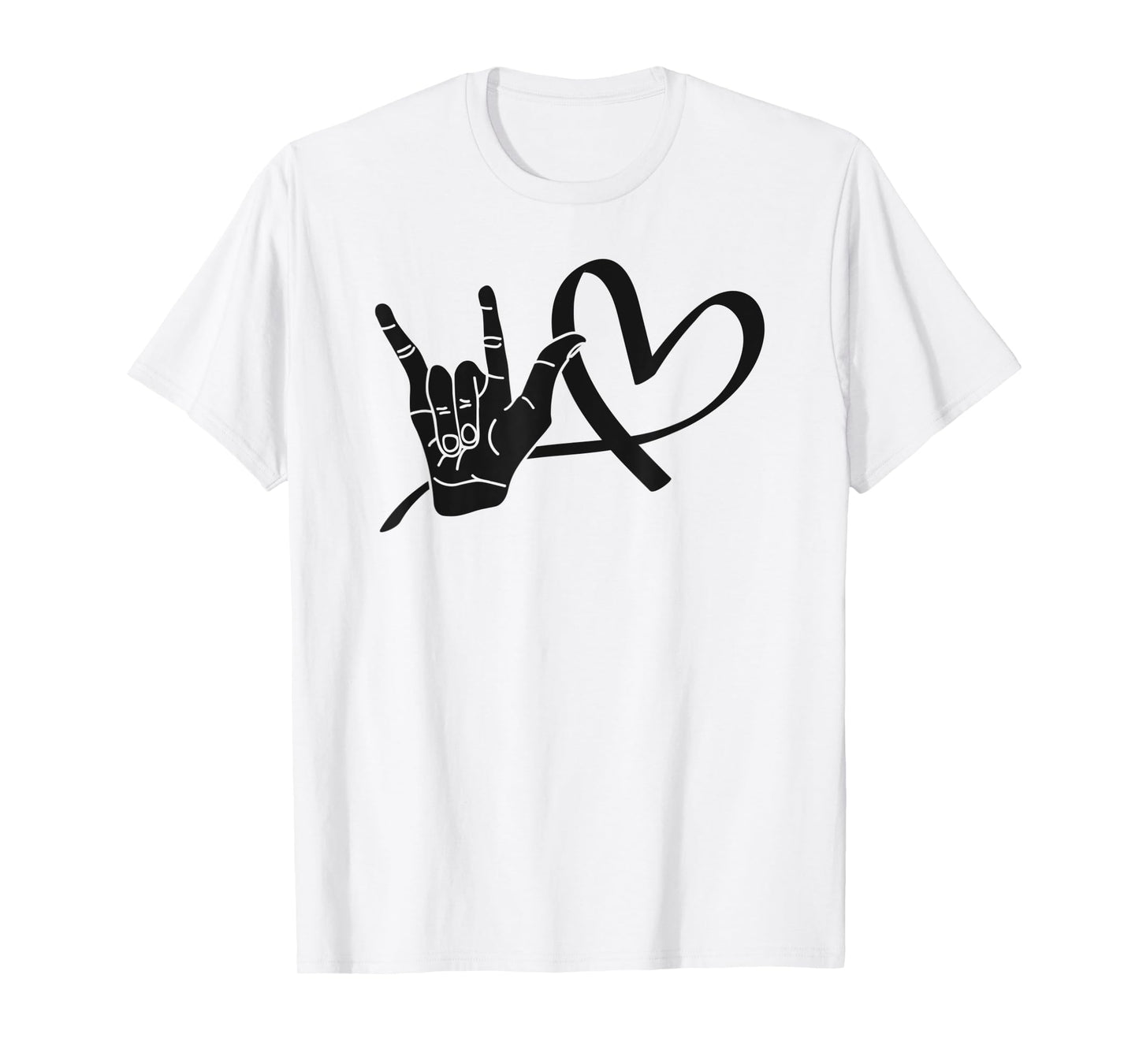 Deaf Awareness Shirts Sign Language Shirt Love ASL Teacher Men Women Kids T-Shirt