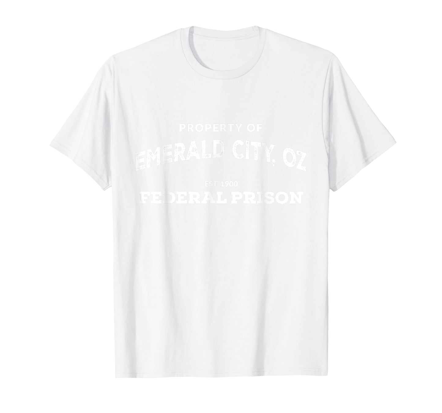 Wizard of Oz Emerald City Federal Prison Halloween Costume T-Shirt