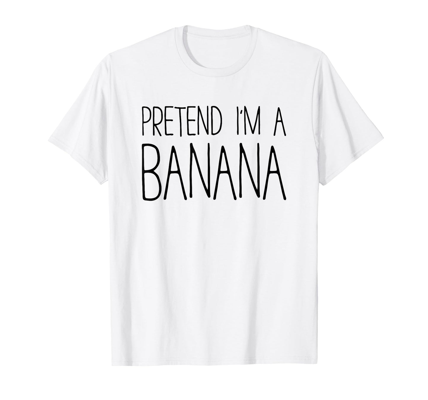 Pretend I'm A Banana Shirt Adult Men Women Matching Costume T-Shirt