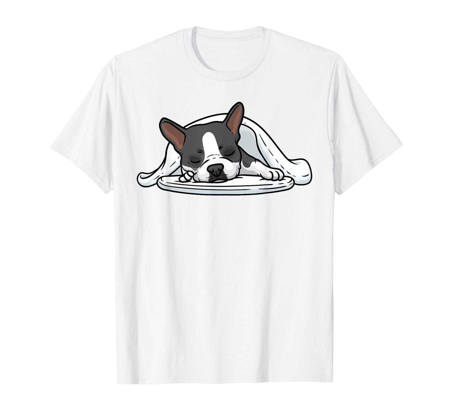 Boston Terrier Dog Official Sleeping Men Women Girls Kids T-Shirt