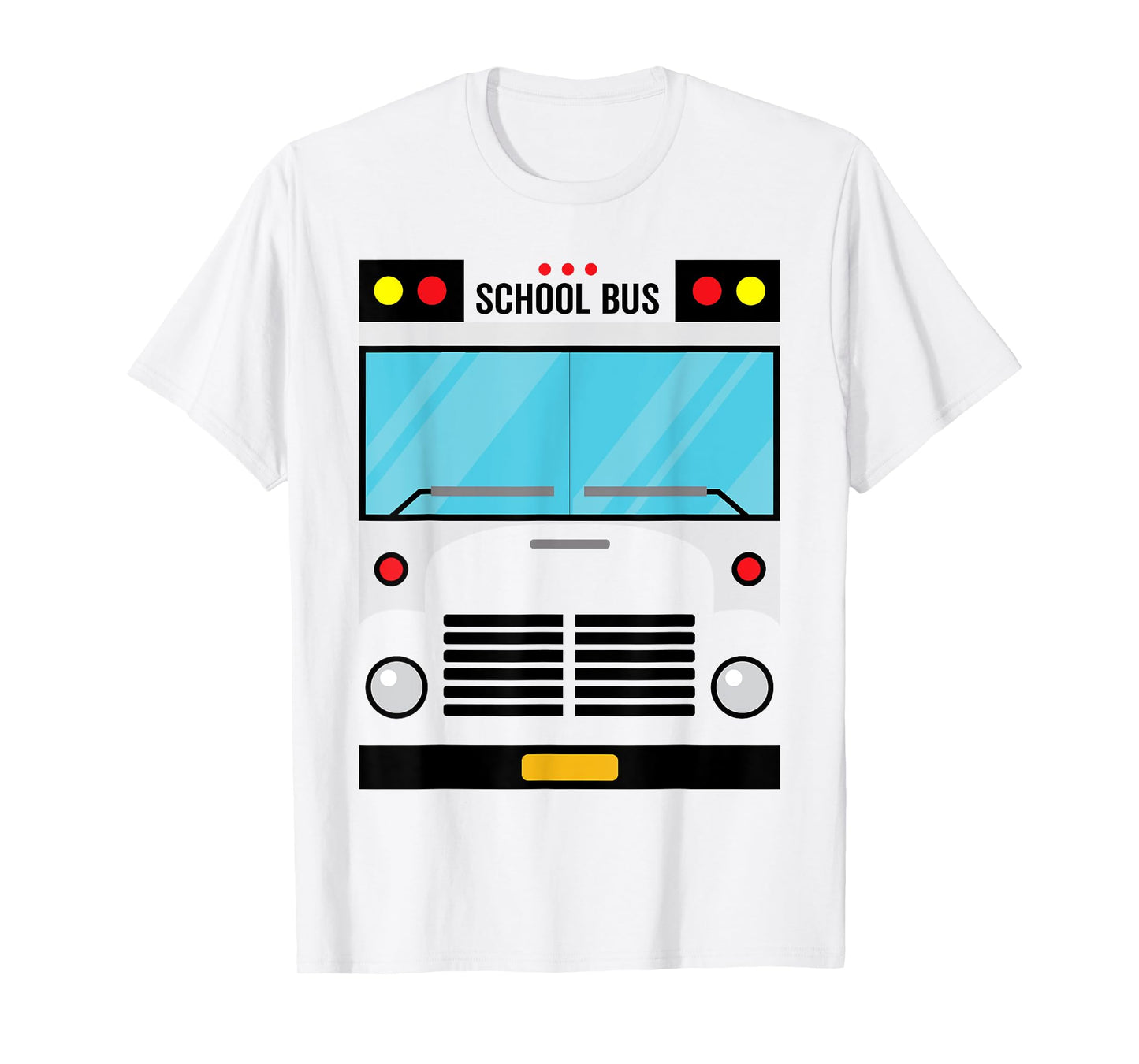 School Bus Costume Simple Halloween Costume Easy Oufit T-Shirt