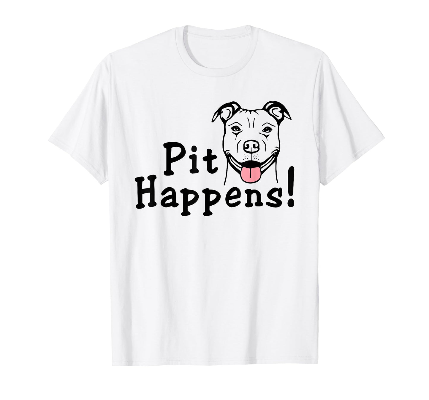 Pit Happens Pit Bull Mom Dog Bad Attitude Ladies Pitbull T-Shirt