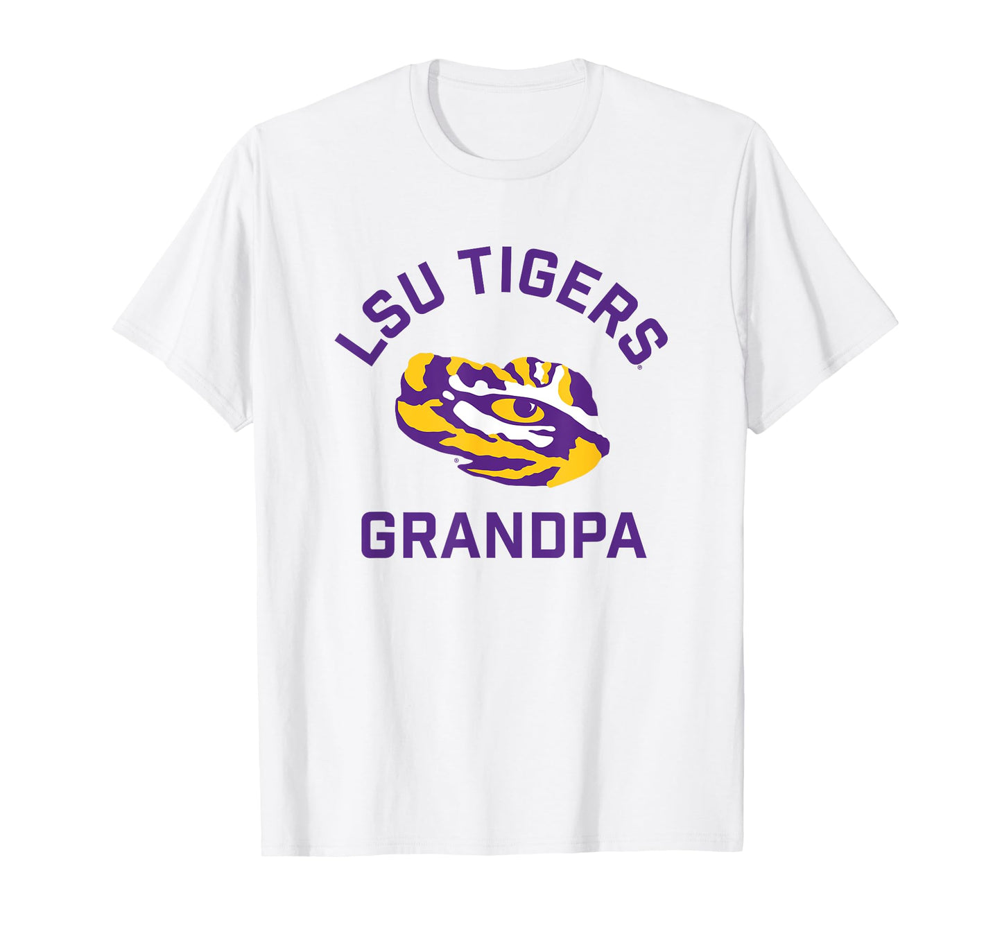 LSU Tigers Arched Grandpa T-Shirt