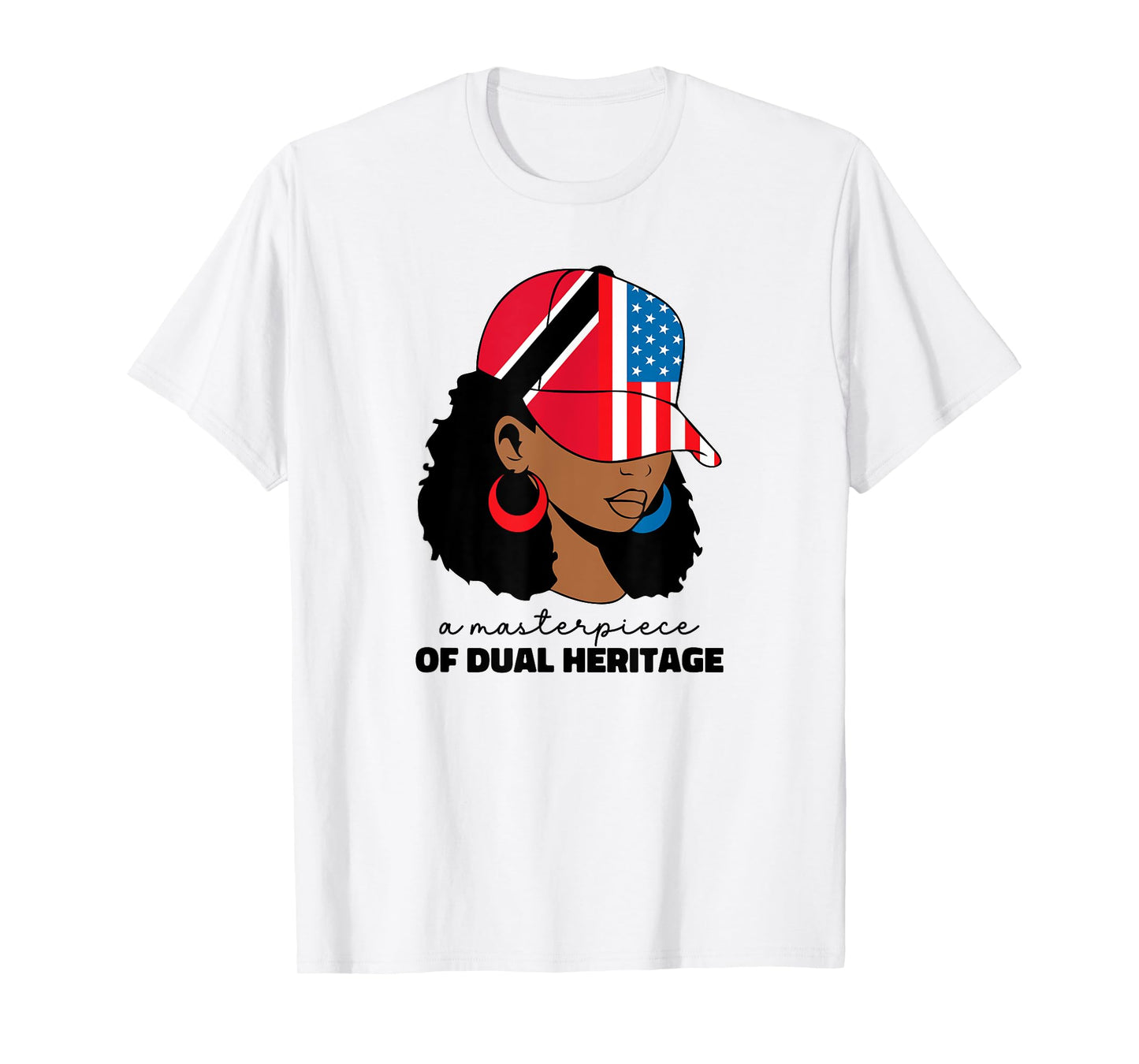 Half American And Trinidadian Usa Trinidad Tobago Flag Trini T-Shirt